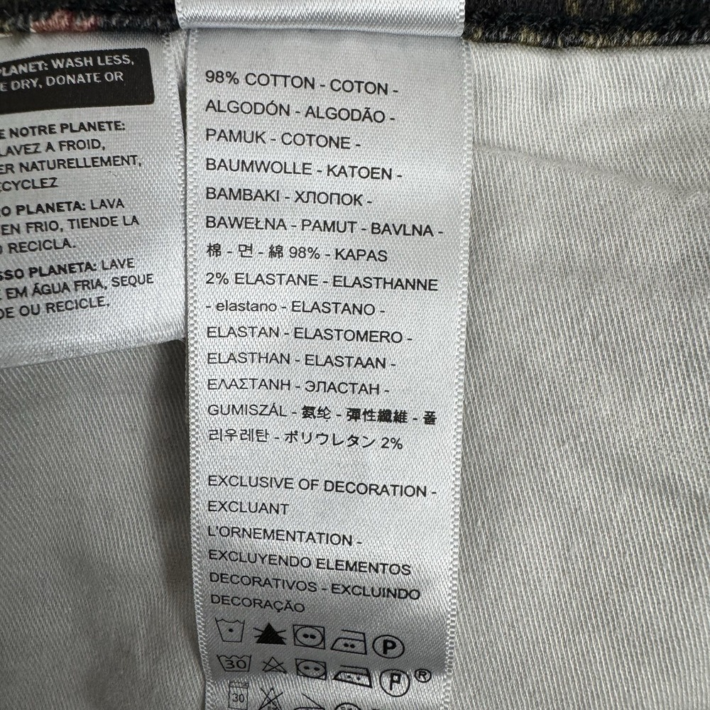 Levi's 314 Shaping Straight Floral Jeans Women's 31x30 Mid‎ Rise NWT HyperSoft - Picture 7 of 15